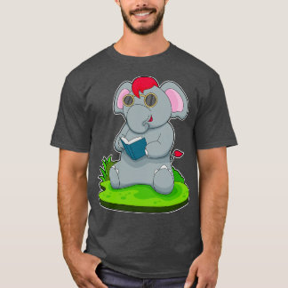 Elephant Book Glasses T-Shirt