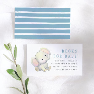 Elephant Books for Baby Enclosure Card