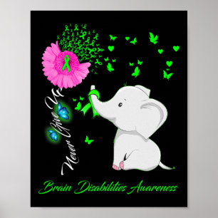 Elephant Brain Disabilities Awareness Poster