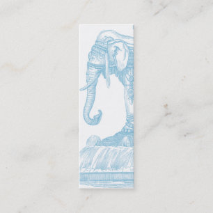 Elephant Buddha Quote Mini Business Card