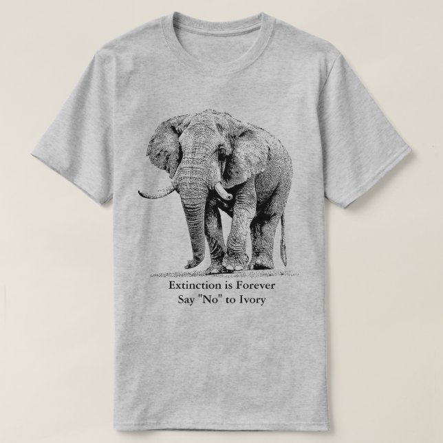 Elephant Bull Taking a Stroll | African Wildlife T-Shirt (Design Front)