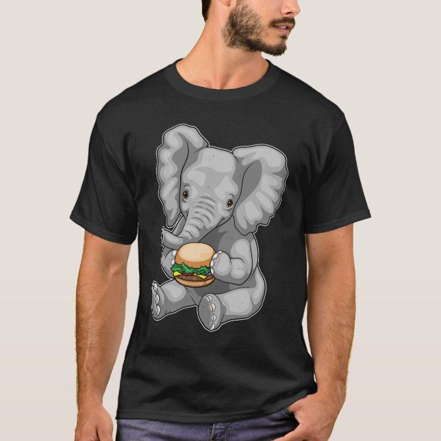 Elephant Burger T-Shirt (Front)