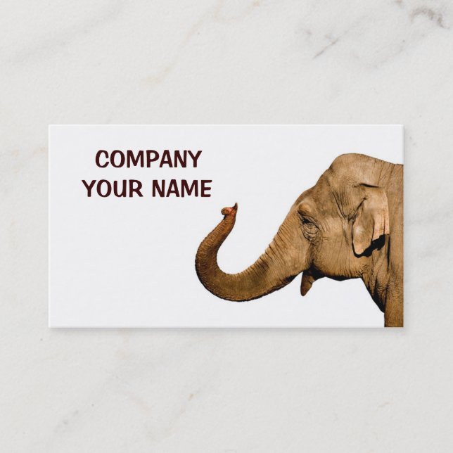 Elephant Business Card (Front)