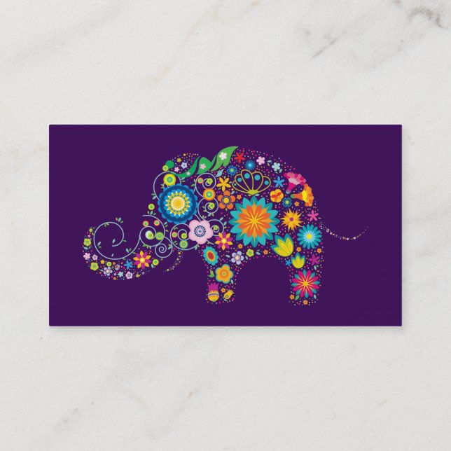 Elephant Business Card (Back)