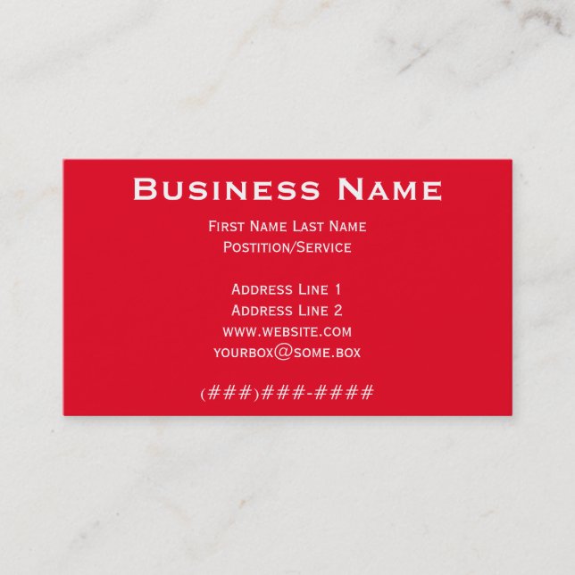 Elephant Business Card (Front)