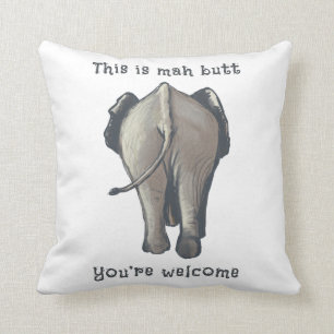 Elephant butt cushion