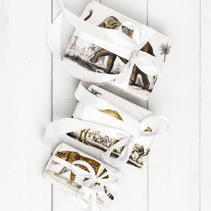 Elephant, Camel and Leopard by D'Orbigny Wrapping Paper Sheet