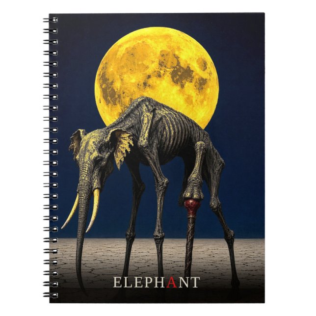 Elephant Cane gothic Surreal Notebook (Front)