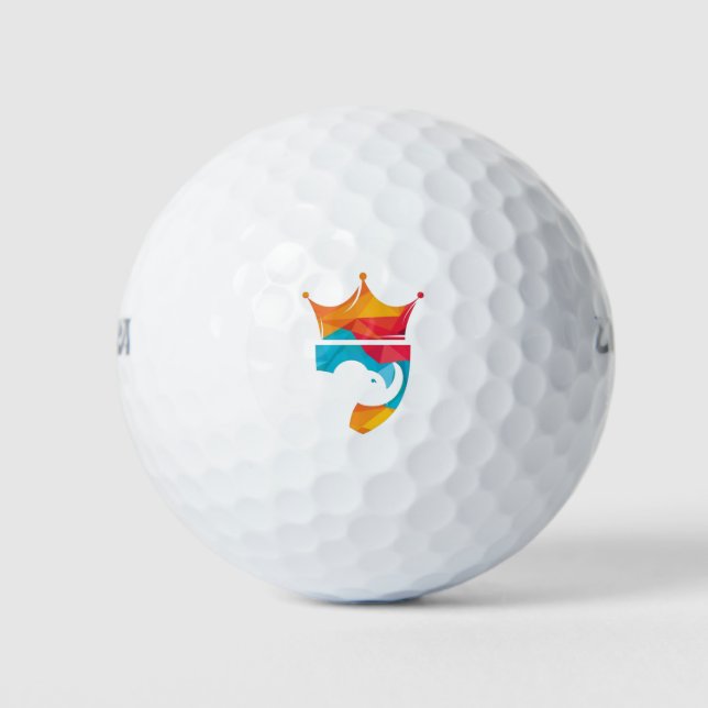 Elephant Cartoon Design Golf Balls (Front)