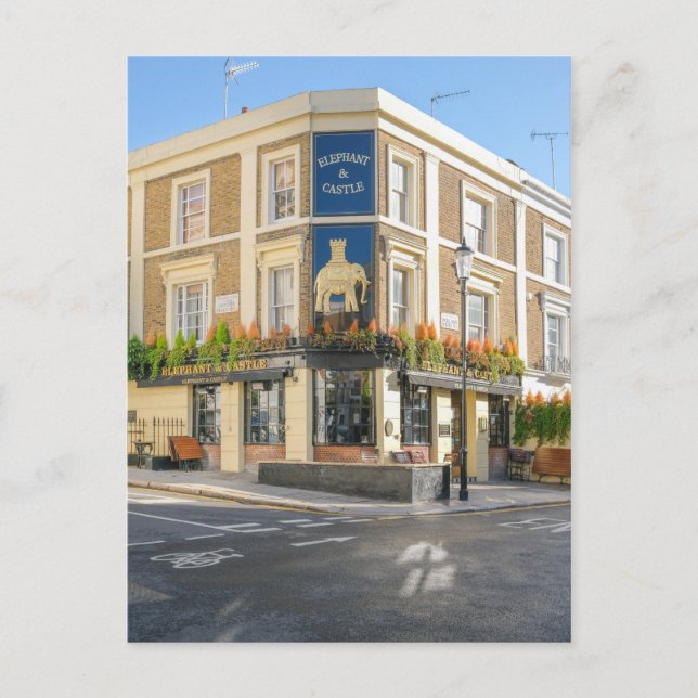 Elephant & Castle, Kensington, London UK Postcard (Front)