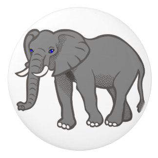 Elephant Ceramic Furniture Cabinet Knobs