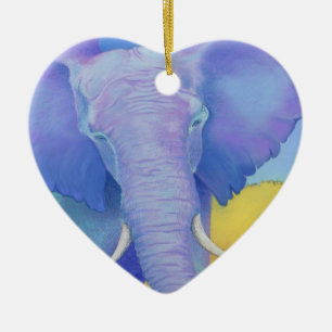 elephant ceramic ornament