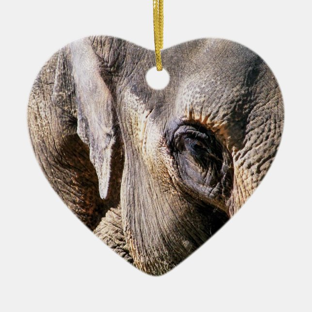 ELEPHANT CERAMIC TREE DECORATION (Front)