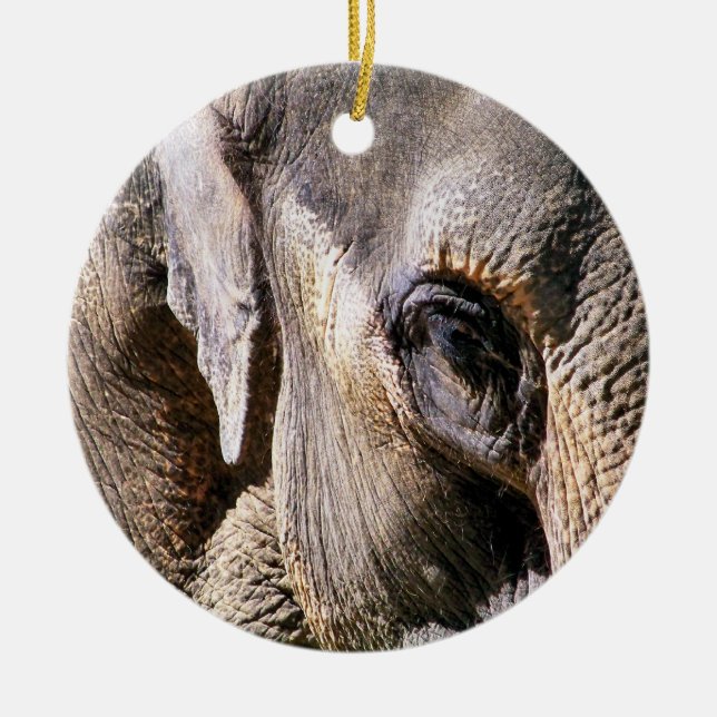ELEPHANT CERAMIC TREE DECORATION (Front)