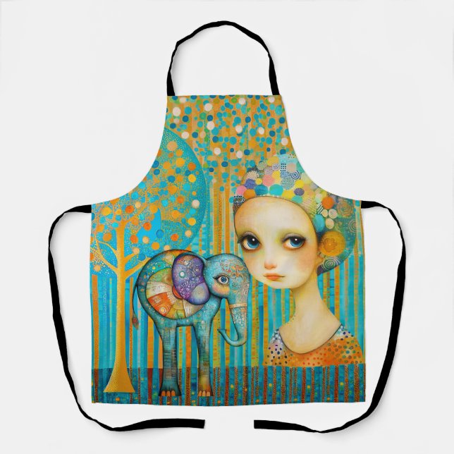 Elephant Charm Apron (Front)