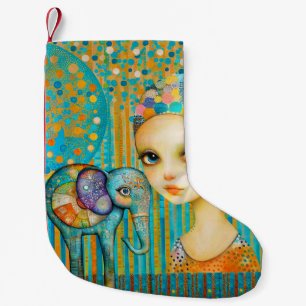 Elephant Charm Christmas Stocking