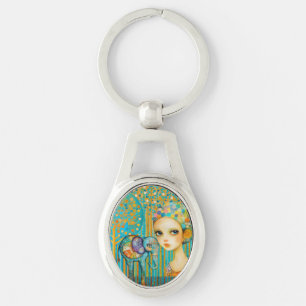 Elephant Charm Key Ring