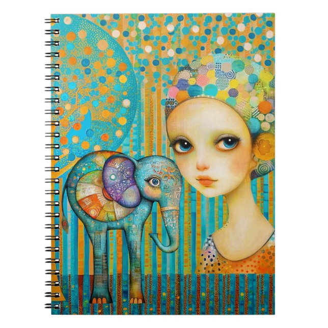 Elephant Charm Notebook (Front)