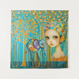 Elephant Charm Tapestry