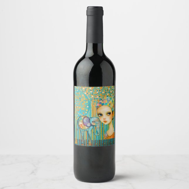 Elephant Charm Wine Label (Front)