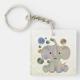 elephant children key ring