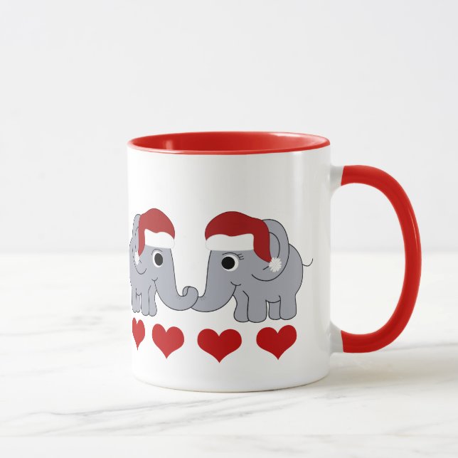 Elephant Christmas Mug (Right)