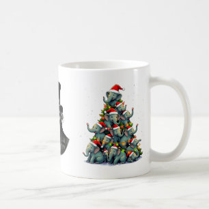 Elephant Christmas Tree Funny Jumbo Holiday Cute E Coffee Mug