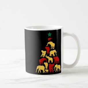 Elephant Christmas Tree South Africa Safari Animal Coffee Mug