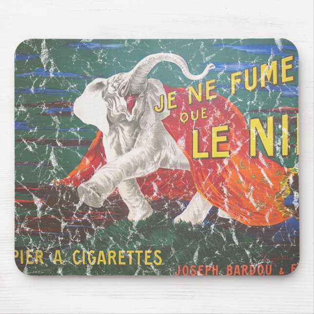 Elephant cigarettes-1900 - distressed mouse pad (Front)