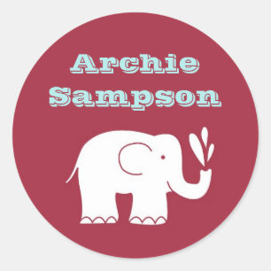 Elephant Circus Sticker