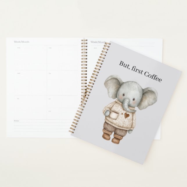 Elephant Coffee Cup Planner (Display)