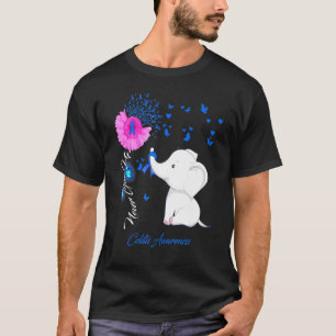 Elephant Colitis Awareness  Colitis Ribbon T-Shirt