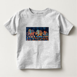 Elephant Conga Line Kids T-Shirt