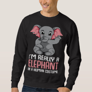 Elephant Costume Girls Kids Elephant Sweatshirt