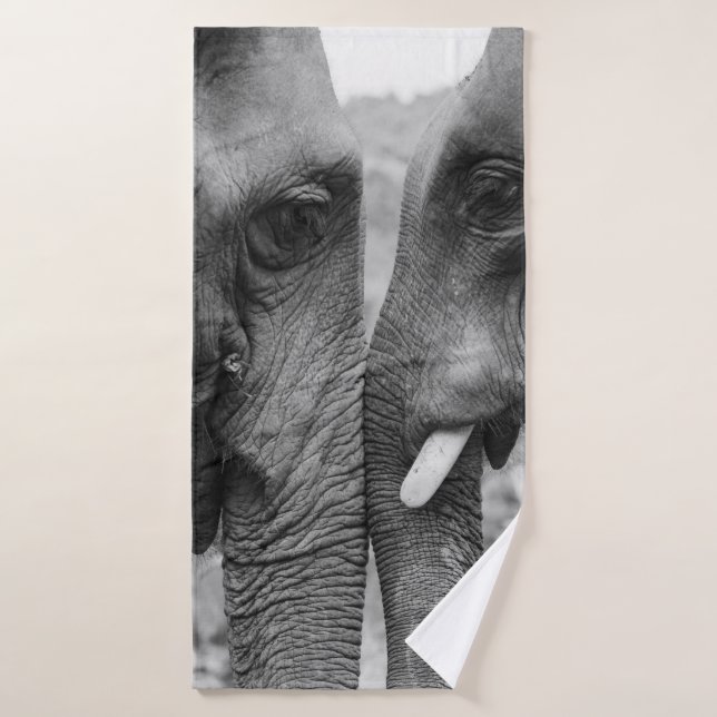 ELEPHANT COUPLE BATH TOWEL (Bath Towel)
