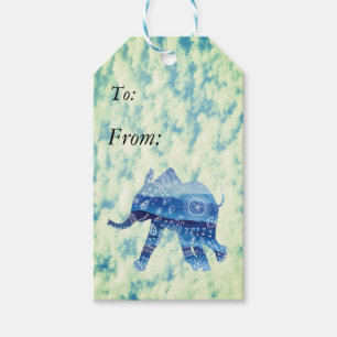 Elephant Custom Gift Tags