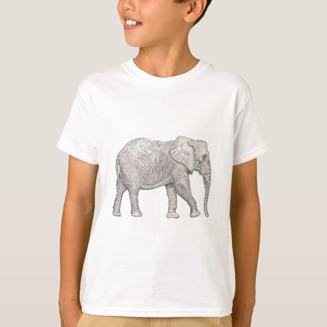 Elephant cut out T-Shirt (Front)