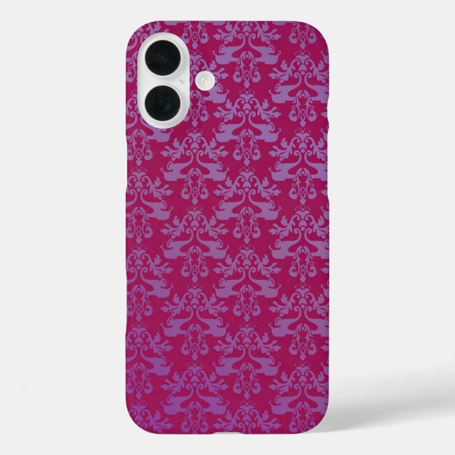 Elephant damask purple red iphone Case-Mate iPhone case (Back)