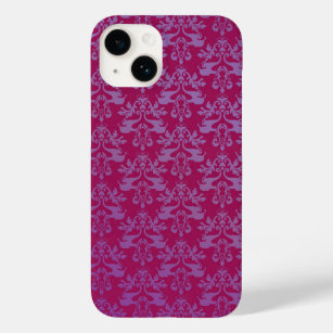Elephant damask purple red iphone Case-Mate iPhone 14 case