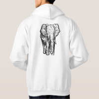 elephant design hoodie