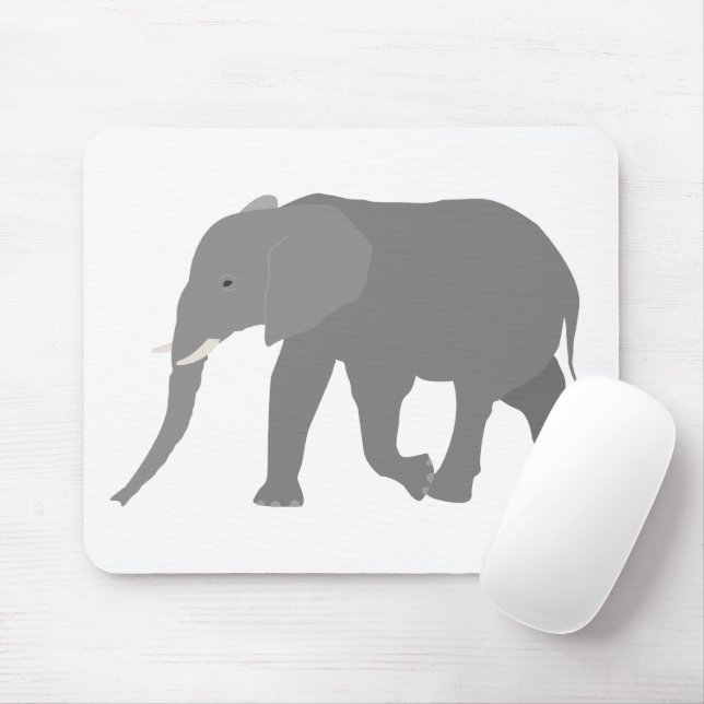 Elephant Design Mouse Pad (With Mouse)