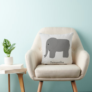 Elephant Design Personalised Cushion