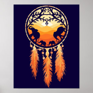 Elephant Dream Catcher Poster