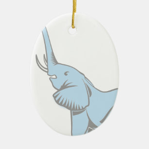 Elephant Dreams Pendant Ceramic Tree Decoration