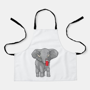 Elephant Drinking mug Apron