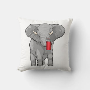 Elephant Drinking mug Cushion