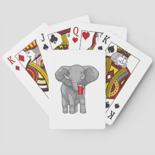 Elephant Drinking mug Playing Cards