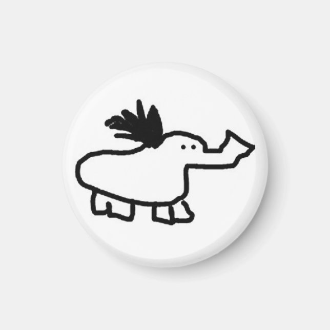 Elephant Duck Magnet (Front)