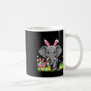 Elephant Easter Egg Hunt Bunny Ear Elephant Happy Coffee Mug