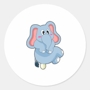 Elephant Egg Classic Round Sticker